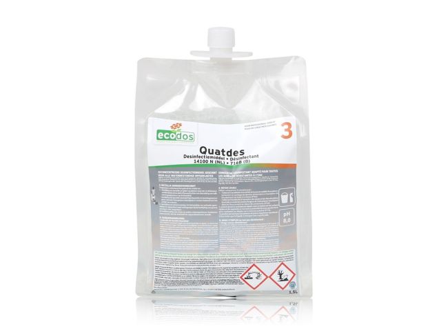 Ecodos Quatdes desinfectie navulling (3x1,8 L)