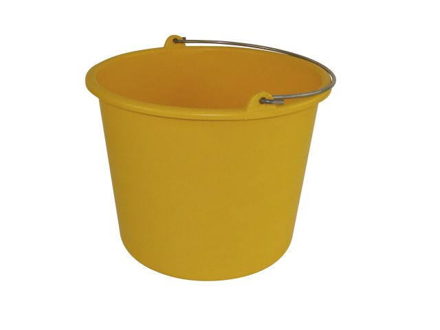 Bouwemmer geel 12L