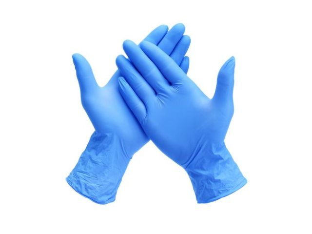 Handschoen Nitril ongepoederd blauw 5 gr. L (100 st.)