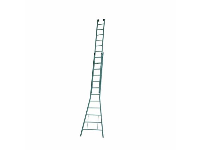 Dirks gecoate alu. opsteekladder 28 gecoat 2x10