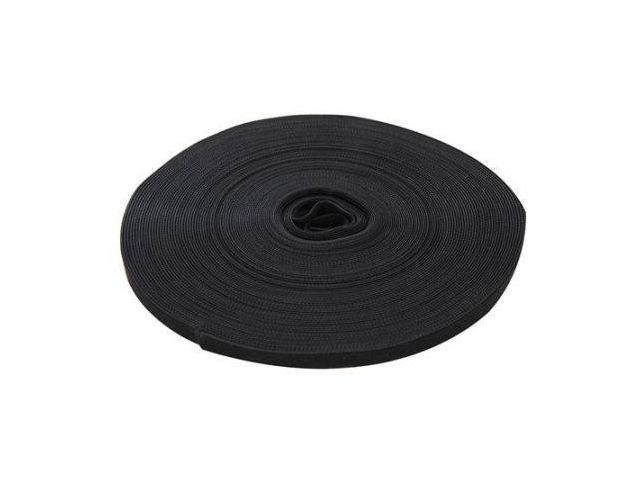 Klittenband / Velcro rol zonder plakstrip zwart 25 m