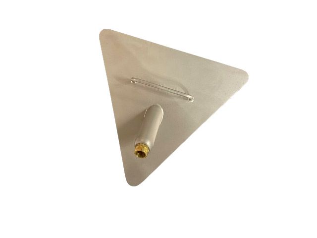 RVS driehoekzuigmond 38 mm