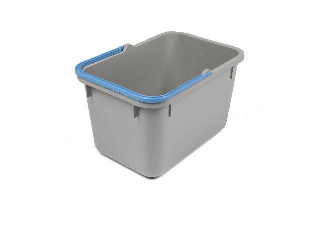 Grijze emmer 17 L met blauwe hendel Numatic