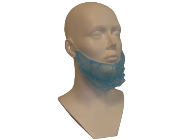 PURE Baardmasker 45x20 cm - blauw (10x100 st.)