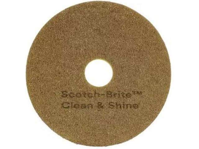 Vloerpad 3M Scotch-Brite Clean & Shine 16" geel (5 st.)