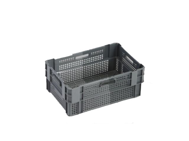 Hygiëne draaistapelbak grijs, 48 L, 600x400x240 mm