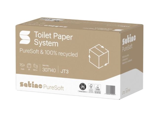 307140 Satino PureSoft systeemrollen JT3, 2lg, (24 rol)