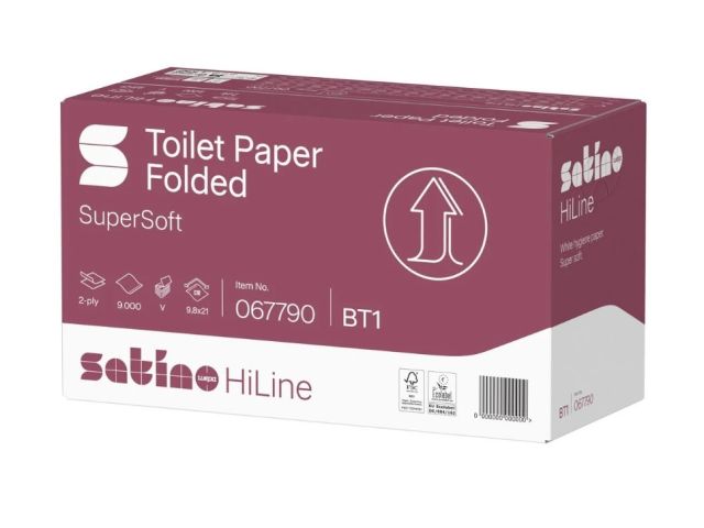 067790 Satino HiLine bulkpack toiletpapier 2lg (9000 st.)