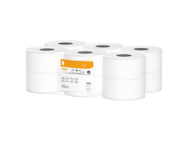 319170 Satino HiCycle JT Jumborol toiletpap. Centrefeed