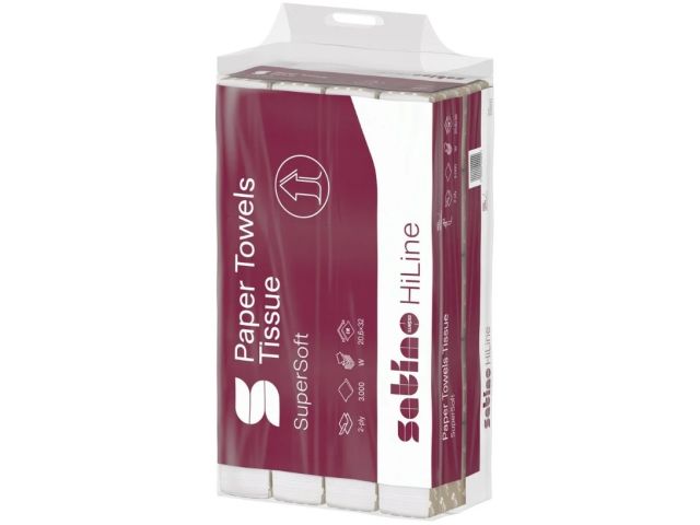 276600 Satino HiLine Multifold handdoek PT2, 2lg, 3000st.