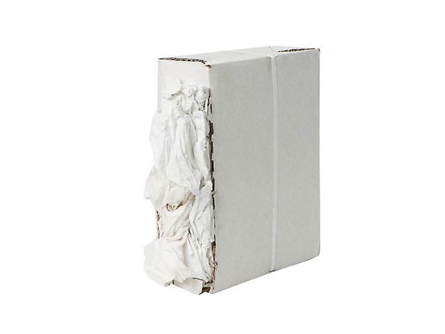 Wegwerp Poetsdoek, witte lakens flanel gesneden, baal 10 kg