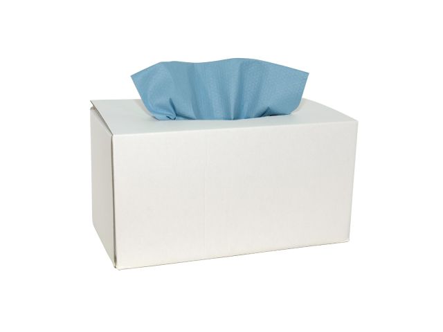 353732 X-wipe non-wovendoek, blauw in dispenserdoos 42x34 cm