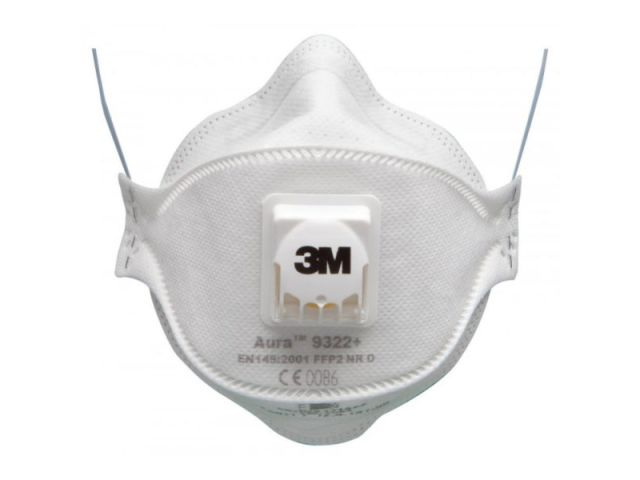 3M Fijnstofmasker FFP2S+ventiel 9322+ (10 st.)