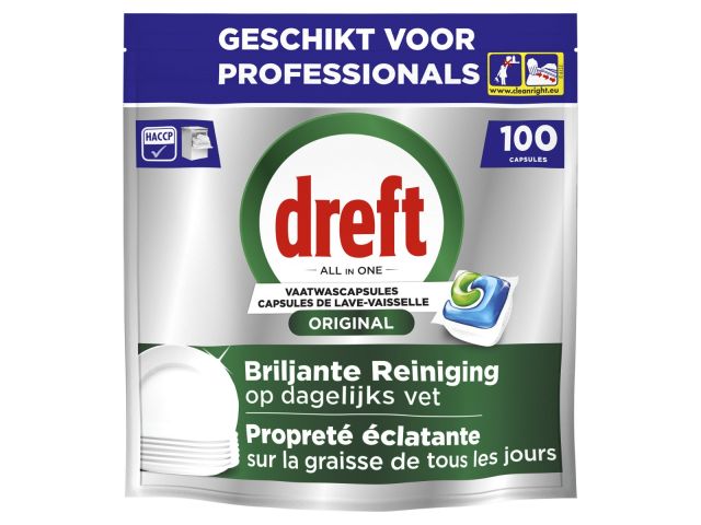 Dreft vaatwas all-in-one caps Regular (3 x 100 st.)