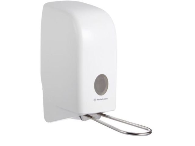 Aquarius handreiniger dispenser wit 1L met beugel