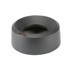 Iris Round deksel open zwart (38x15 cm)