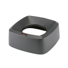 Iris Square deksel open zwart (39x39x15 cm)