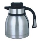 Thermoskan 1 L met zwarte drukknopsluiting