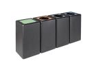 VB192489 Circulaire afvalbak Brickbin deksel 65L zwart/groen