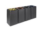 VB 193325 Circulaire bekerbak Brickbin cups 65L zwart/geel