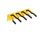 Hillbrush wandhouder 4 stelen 20 cm geel