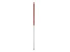 Hillbrush steel alu gekleurde grip 150 cm rood