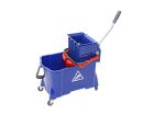 Rolemmer met binnenemmer en vlakmoppers, blauw/rood