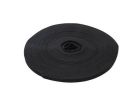 Klittenband / Velcro rol zonder plakstrip zwart 25 m