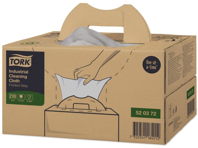 Tork Industriële Reinigingsdoek grijs 210st.