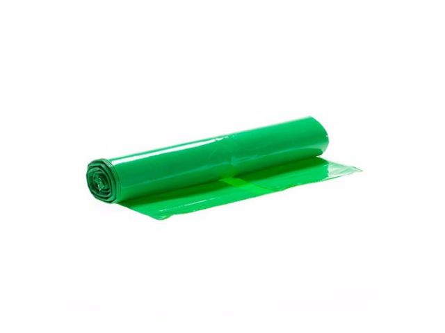 Afvalzak HDPE 58x100 cm T23 groen (20 rol à 25 st.)