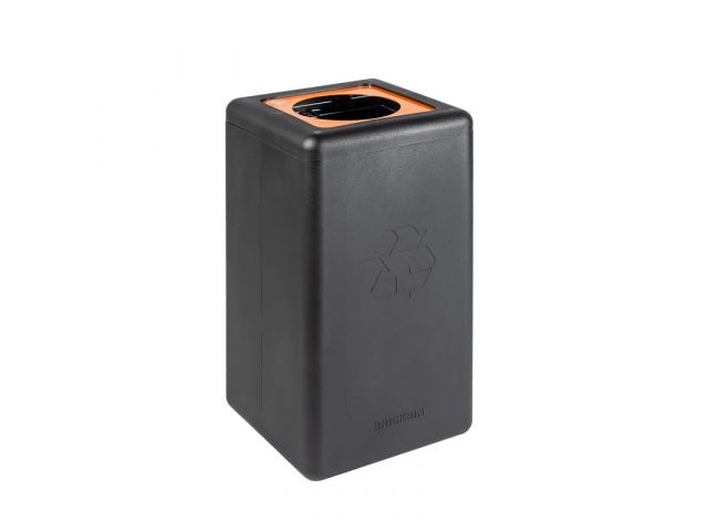 VB192458 Circulaire afvalbak Brickbin waste 65L zwart/oranje