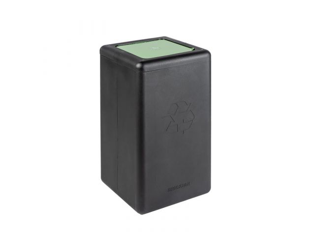 VB192489 Circulaire afvalbak Brickbin deksel 65L zwart/groen