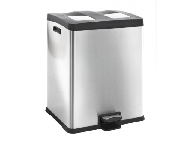 VB 923860 Rejoice recycling pedaalemmer 30+30 L EKO mat RVS