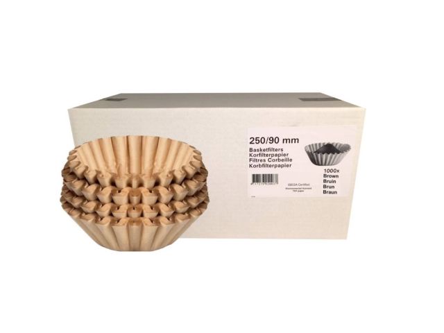 Korffilters Bruin 250/90mm (4 x 250 stuks)