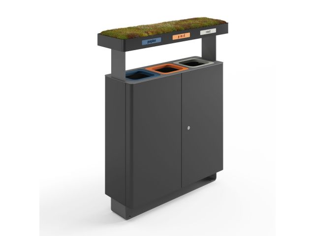 BinBin Generation Outdoor 90L x 3 zwart