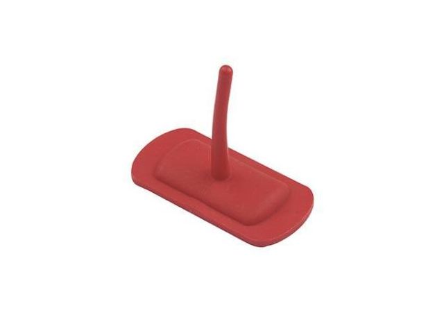 Hillbrush plastic haak voor rail rood