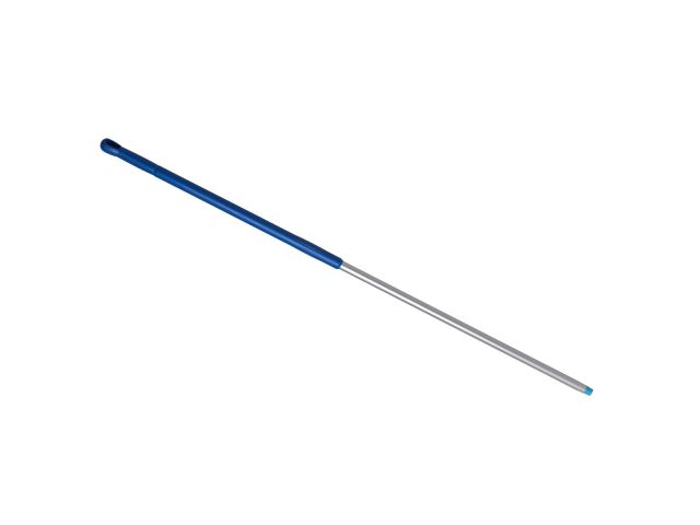 Hillbrush steel alu gekleurde grip 150 cm blauw