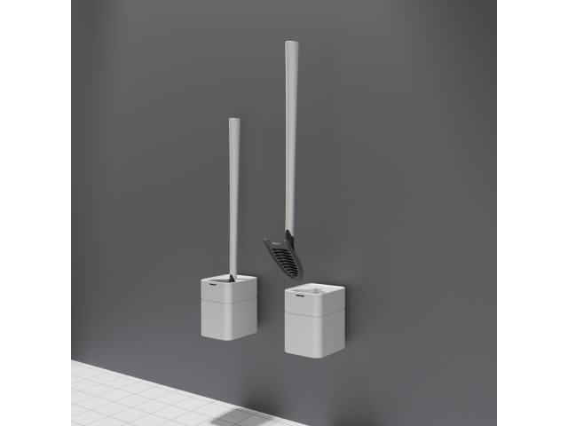 Sanimaid toiletborstel Stockholm wit - muurbevestiging