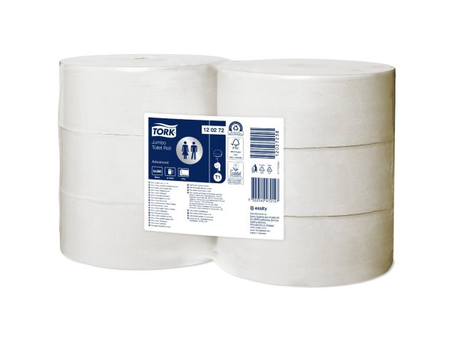 Tork Jumbo Toiletpapier 2lg T1 - 6 rollen
