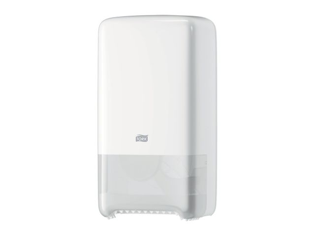 Tork Twin Mid-size Toiletpapier Dispenser wit kunststof T6