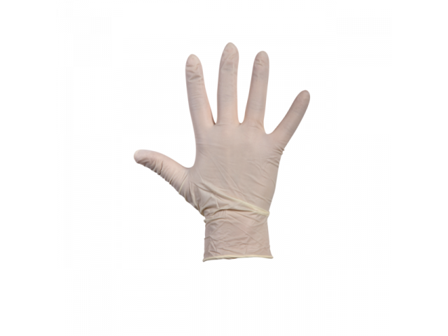 Handschoenen Latex gepoederd wit 100 st. XL