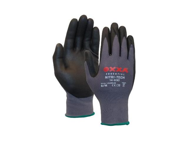 Handschoen M-safe Nitril foam zwart 12 paar mt. 7 (S)