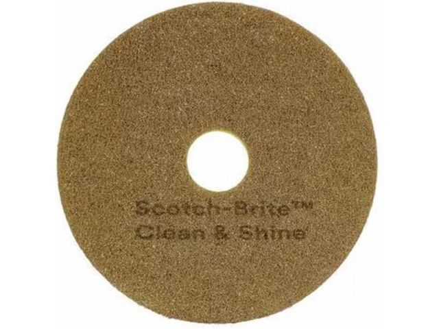 Vloerpad 3M Scotch-Brite Clean & Shine 16" geel (5 st.)