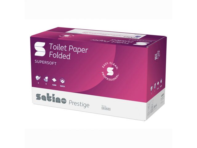 065680 Satino Prestige bulkpack toiletpapier 2lg (9000 st.)