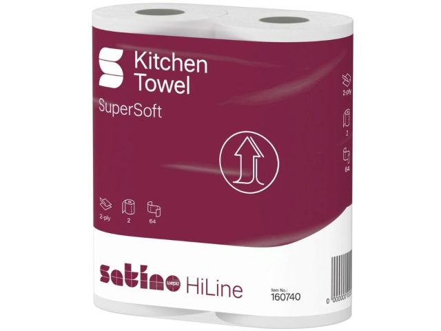 160741 Satino by Wepa keukenrol HiLine, 2lg cell. 32 rol
