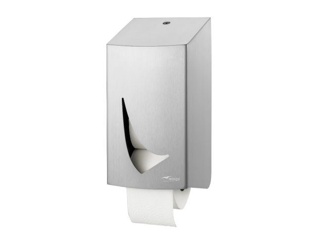 Wings Toiletroldispenser Coreless (2 rol) RVS