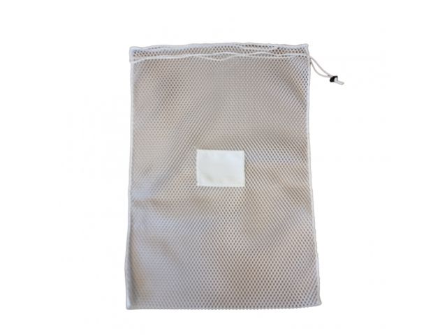 Wasnet - 100% polyester - 50x70 - wit ingeregen 3 mm koord