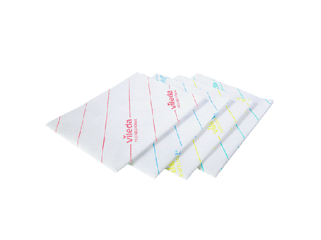 Vileda MicroOne disposable doek wit-blauw 34x27cm (10x50st)