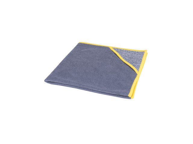 Wecoline Allure Microvezeldoek + scrubhoek grijs/geel