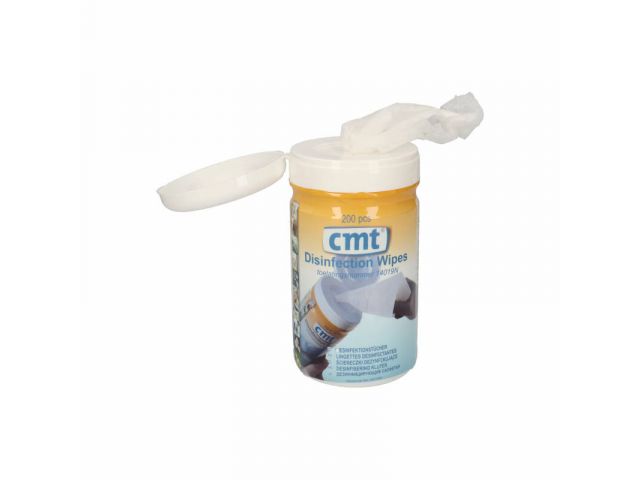 CMT Desinfection Wipes,13,5x13,5 cm, wit, 200 wipes (14019N)